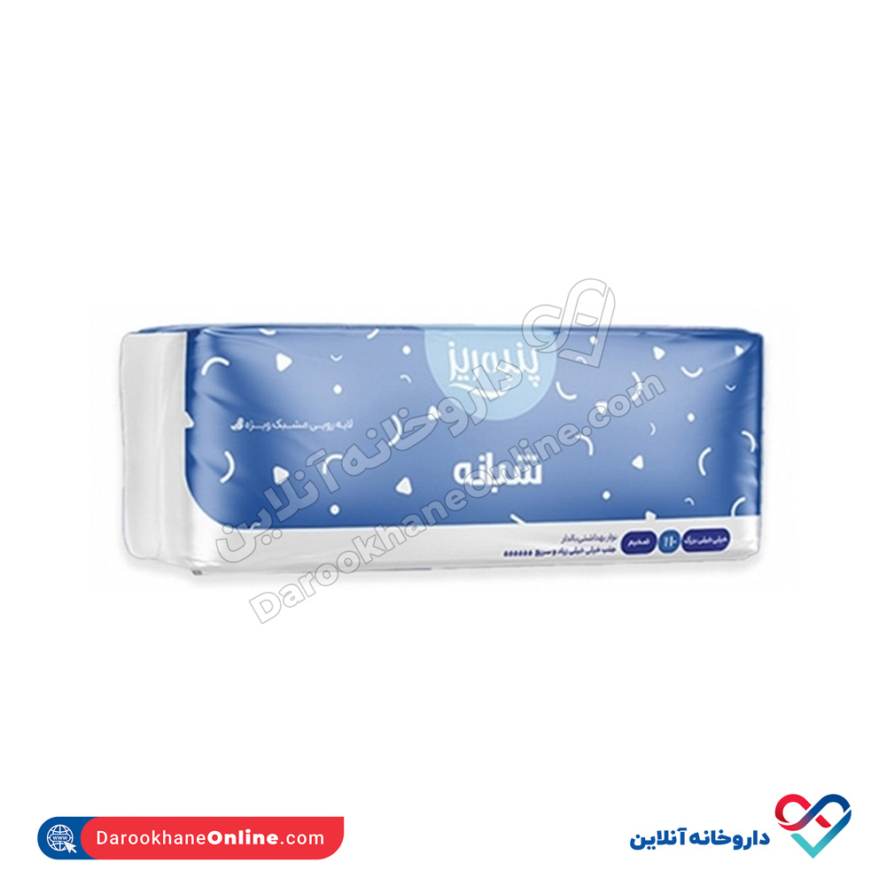 panberes-xxlarge-daily-sanitary-napkin-with-wings-10pcs.jpg نوار بهداشتی شبانه ضخیم پنبه ریز خیلی خیلی بزرگ - Image 1